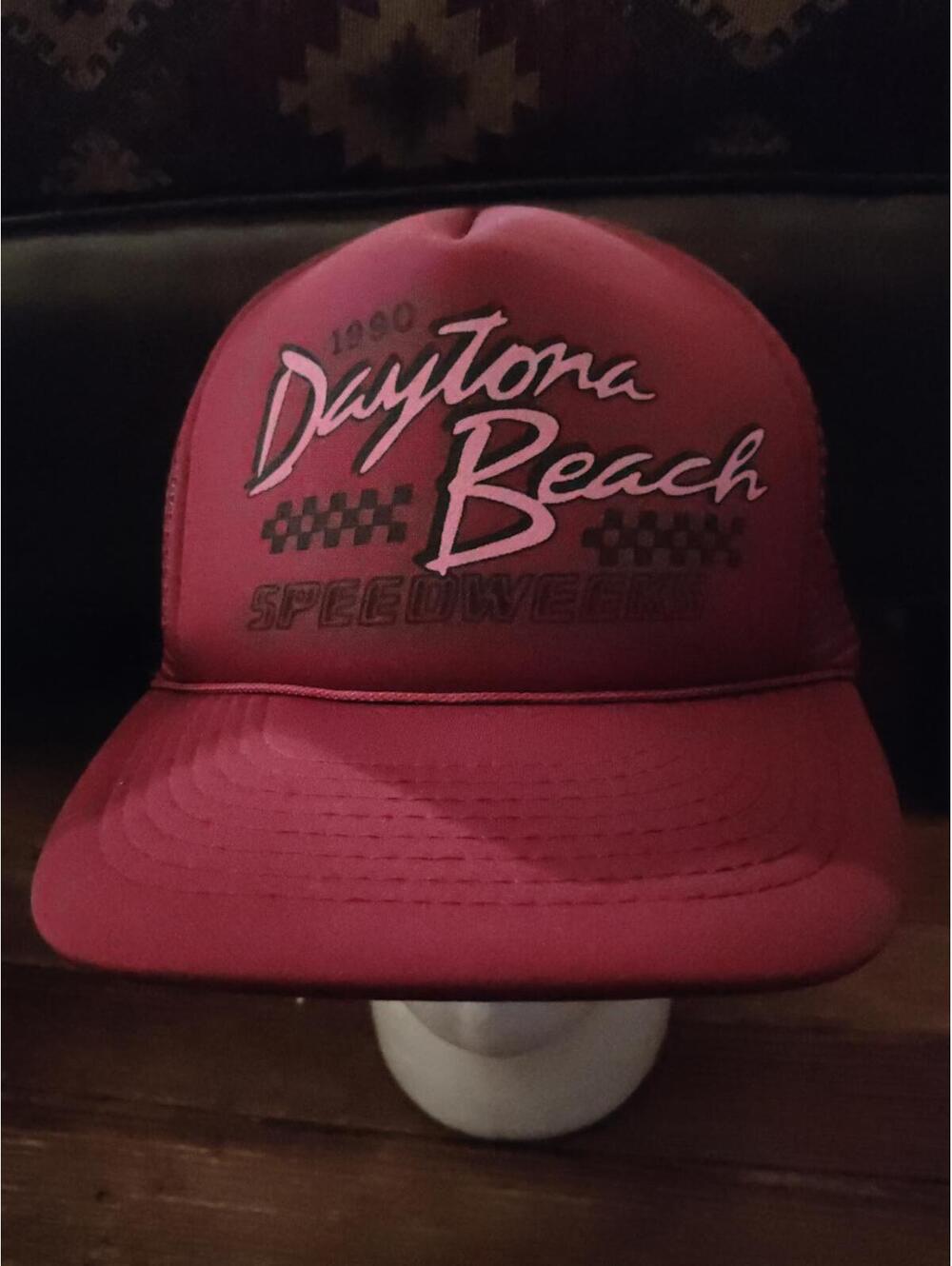 Vintage 1990 Daytona Beach rope trucker Snapback hat/cap EUC